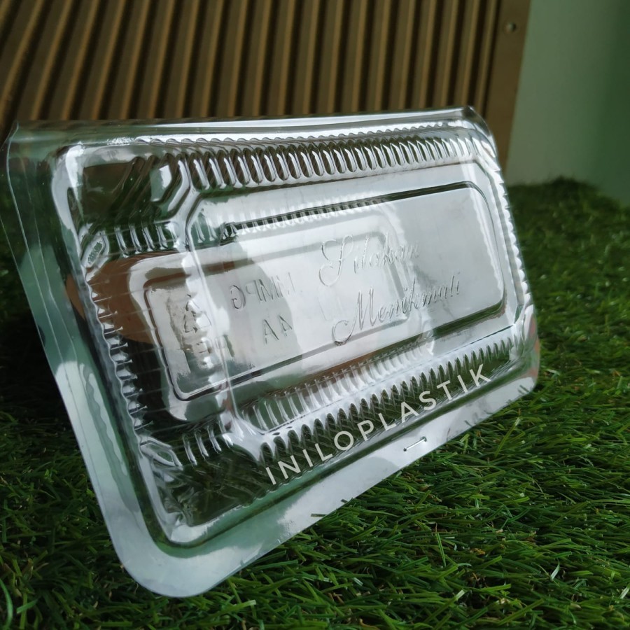 mika plastik bening 4A serbaguna / wadah kue plastik mika 4A - 100pcs