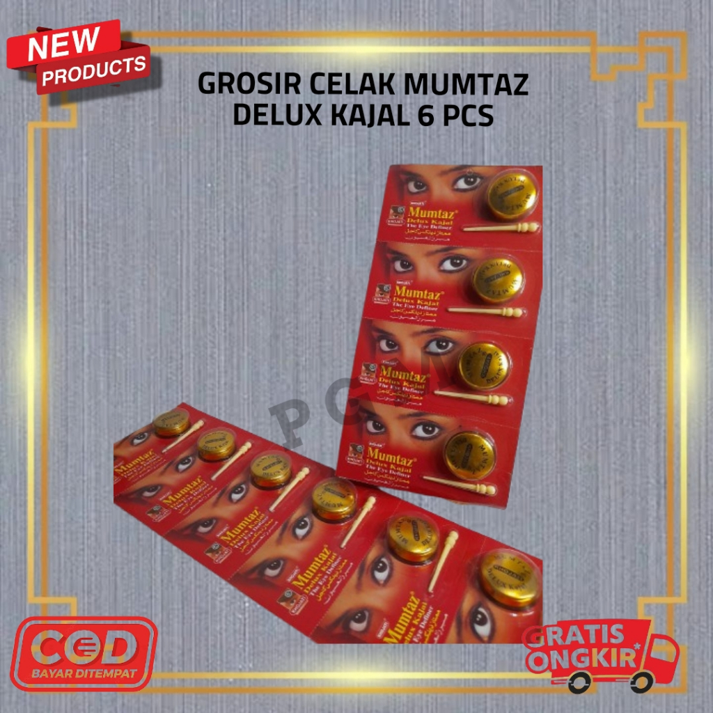 Celak Mata Mumtaz Deluxe Kajal Eyeliner Mur Bayi Hitam 1 Pack Isi 6 Pcs