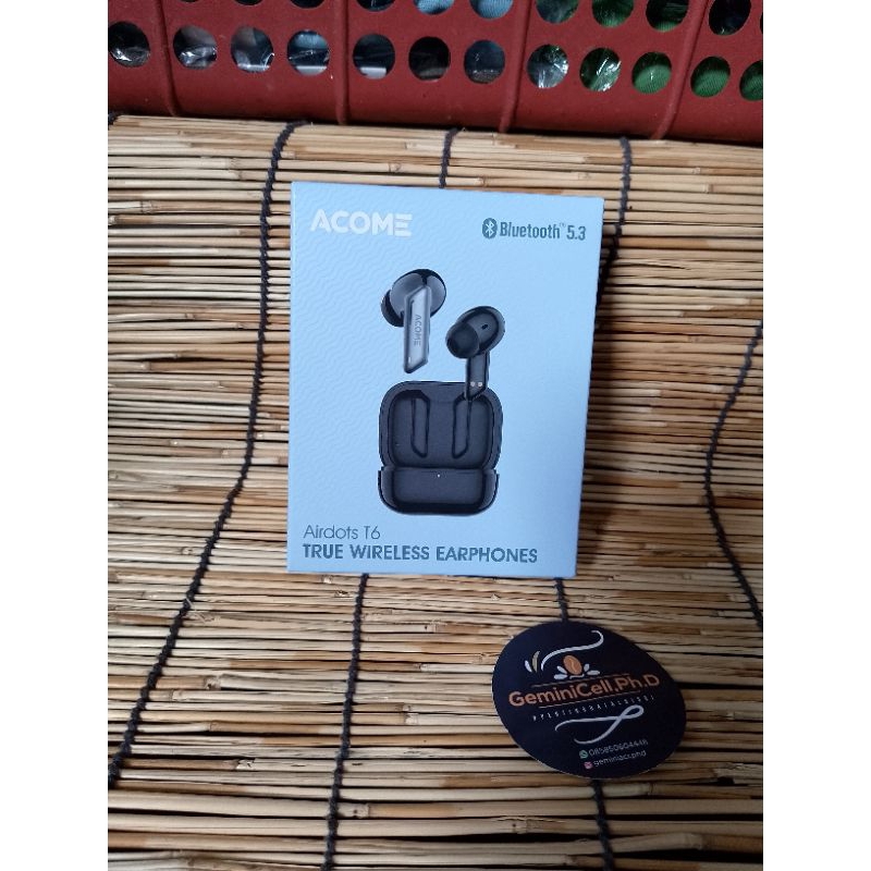 Handsfree headset bluetooth TWS Acome Airdots T6 Original