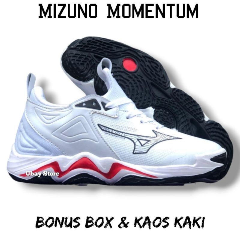 Sepatu Voli Mizuno Momentum Sepatu Olahraga Sepatu Voli Pria Wanita Sepatu Volly Mizuno Sepatu Volly