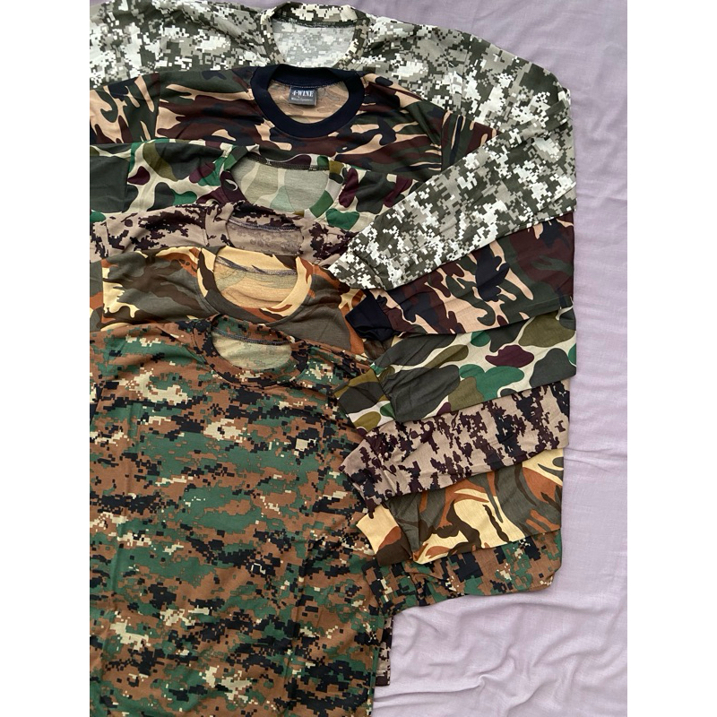 TokoTarana - Kaos Lengan Panjang Doreng/Loreng