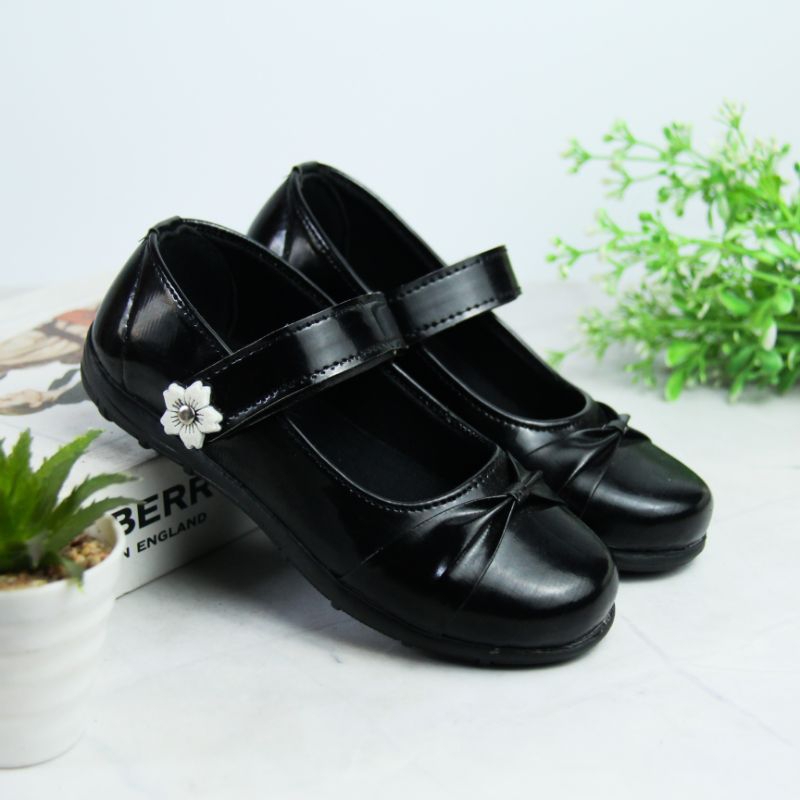 sepatu sekolah anak perempuan sepatu pantofel anak cewek SD/TK size 26-35