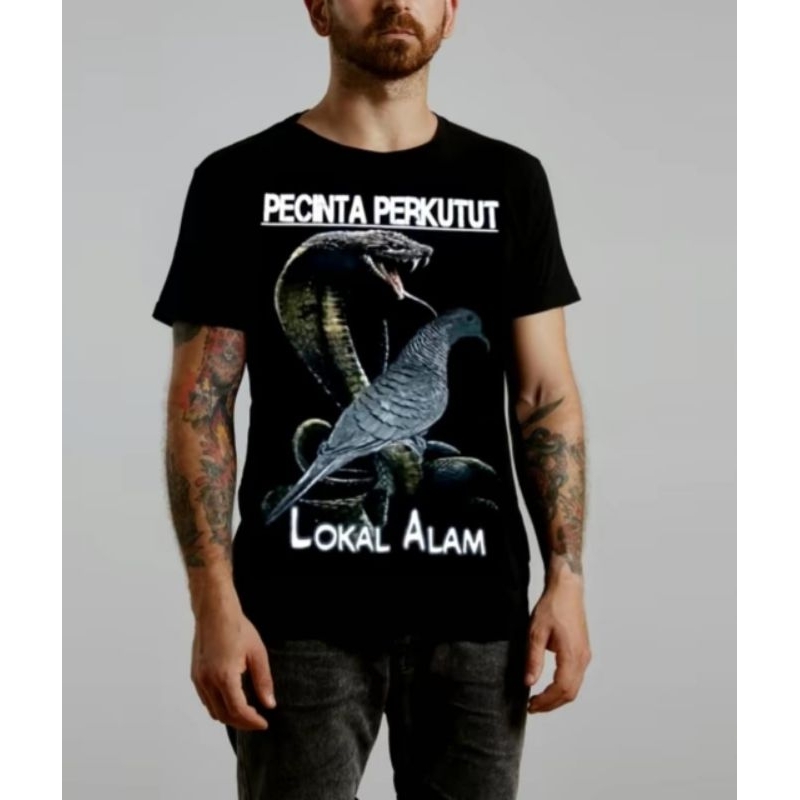 KAOS BURUNG PERKUTUT LOKAL ALAM PECINTA BURUNG PERKUTUT