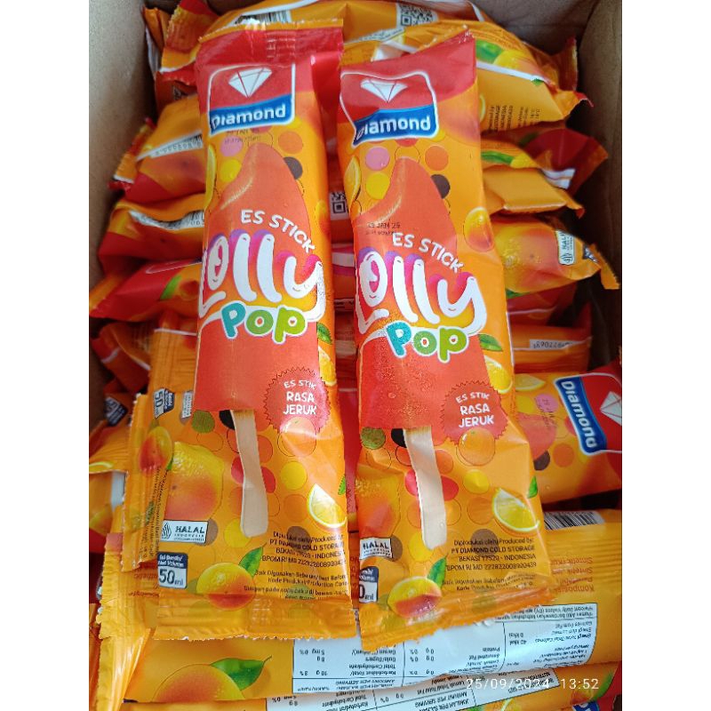 

Diamond lolly pop jeruk / lolly pop orange