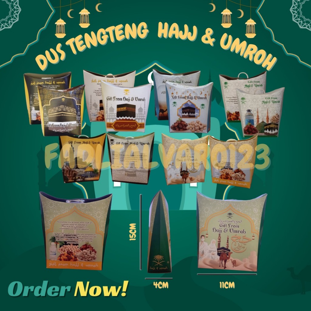 

dus tengteng paper bag oleh oleh haji dan umroh per 1 pcs