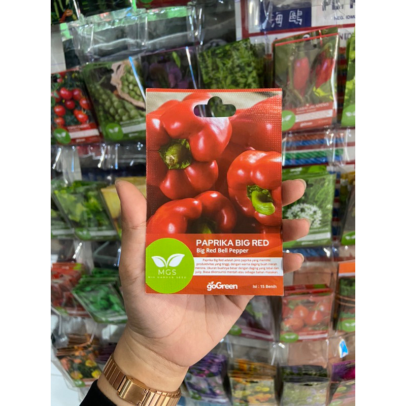 Benih paprika merah/paprika big red/paprika merah benih isi banyak
