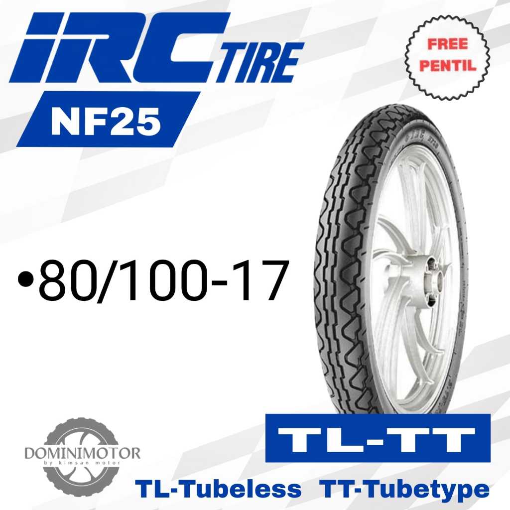 IRC NF25 80/100-17 Ban Motor Ring 17 Ban Motor Verza