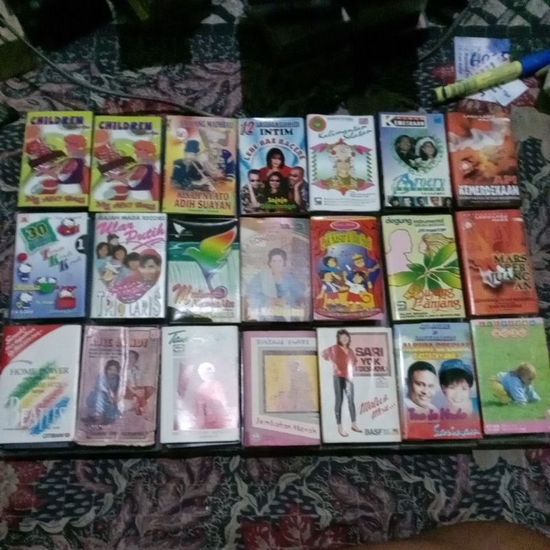 Kaset pita  campur cuci stok kaset
