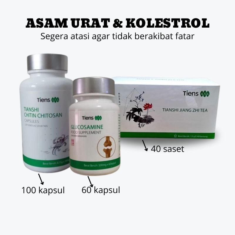 Paket ASAM URAT dan Kolesterol Tiens