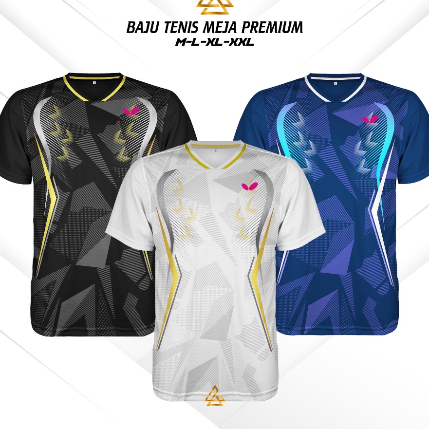 Wah BUTT  BAJU PING PONG PREMIUM DEWASA  JERSEY TENIS MEJA  KAOS PING PONG