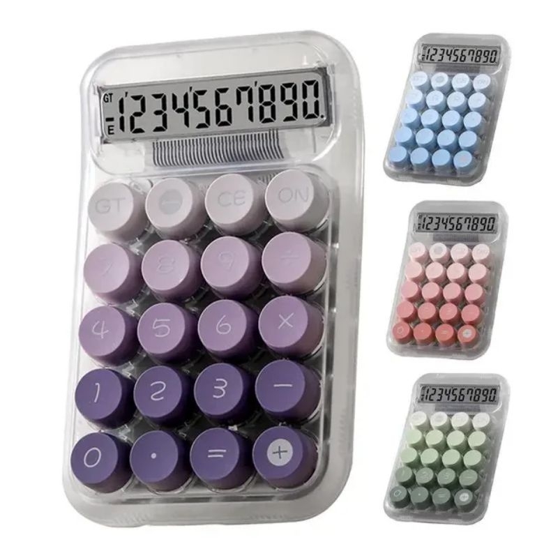 

Kalkulator Boba Calculator Fancy 12 Digit Ukuran Layar Tombol Gradasi Besar Warna Ungu Kc 819