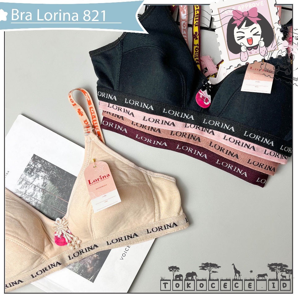 Stock Update  BRA  BH LORINA SPORT TANPA KAWAT POLOS 821 BHL821
