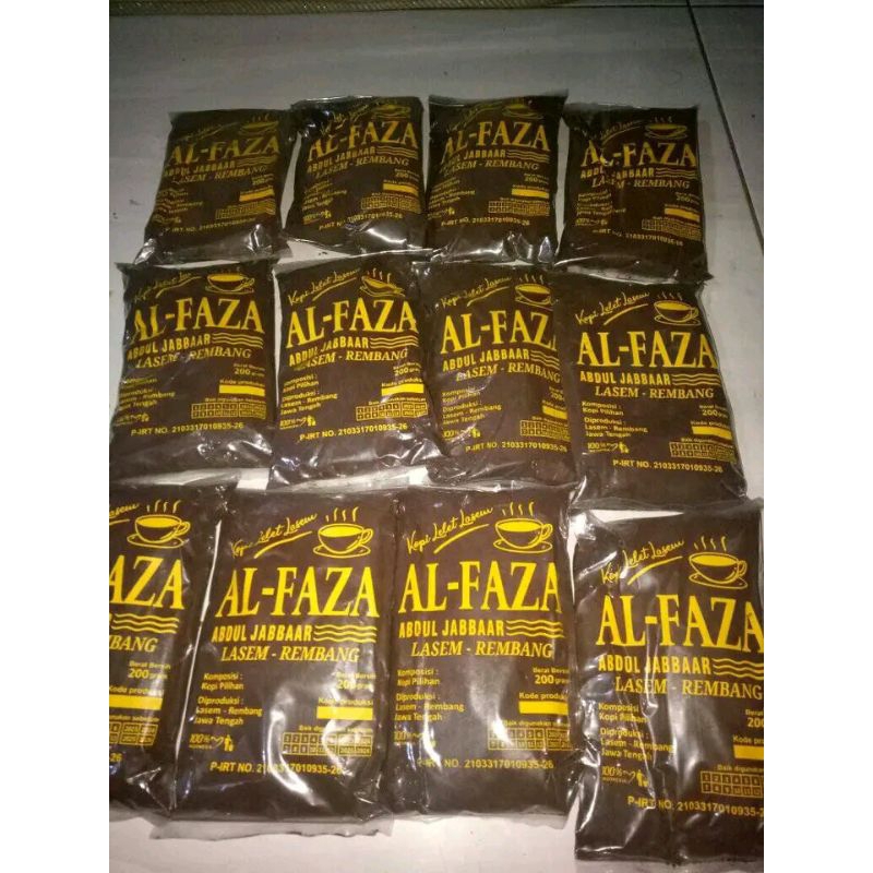 

KOPI ALFAZA LASEM (KEMASAN BIASA)