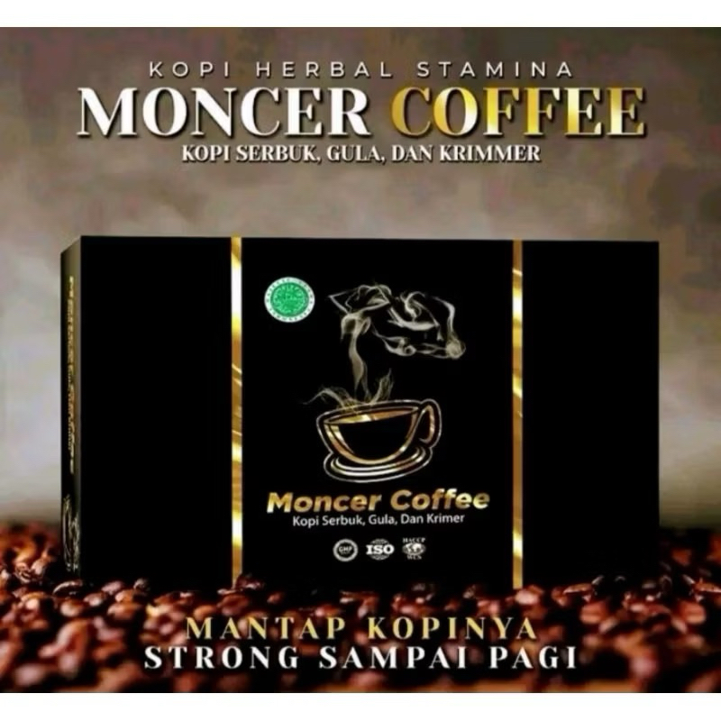 

MONCEER COFFEE ORIGINAL - HALAL & BPOM 1 BOX ISI 8 SACHET