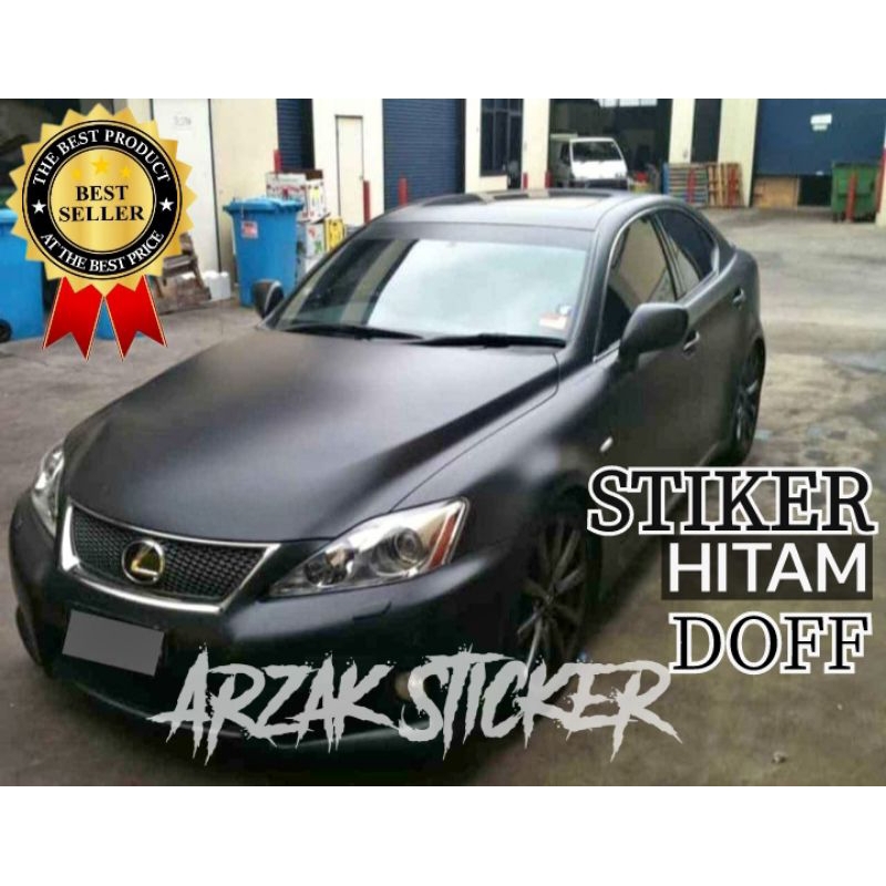 Stiker Hitam Doff Mobil Lebar 152cm / Skotlet Hitam doff Kap Mobil