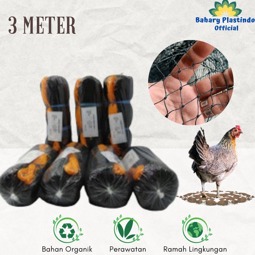 Hadir Meriah Jaring Ayam 3 Meter Jaring Pagar Ayam Jaring Pagar Tanaman Lebar 3 Meter