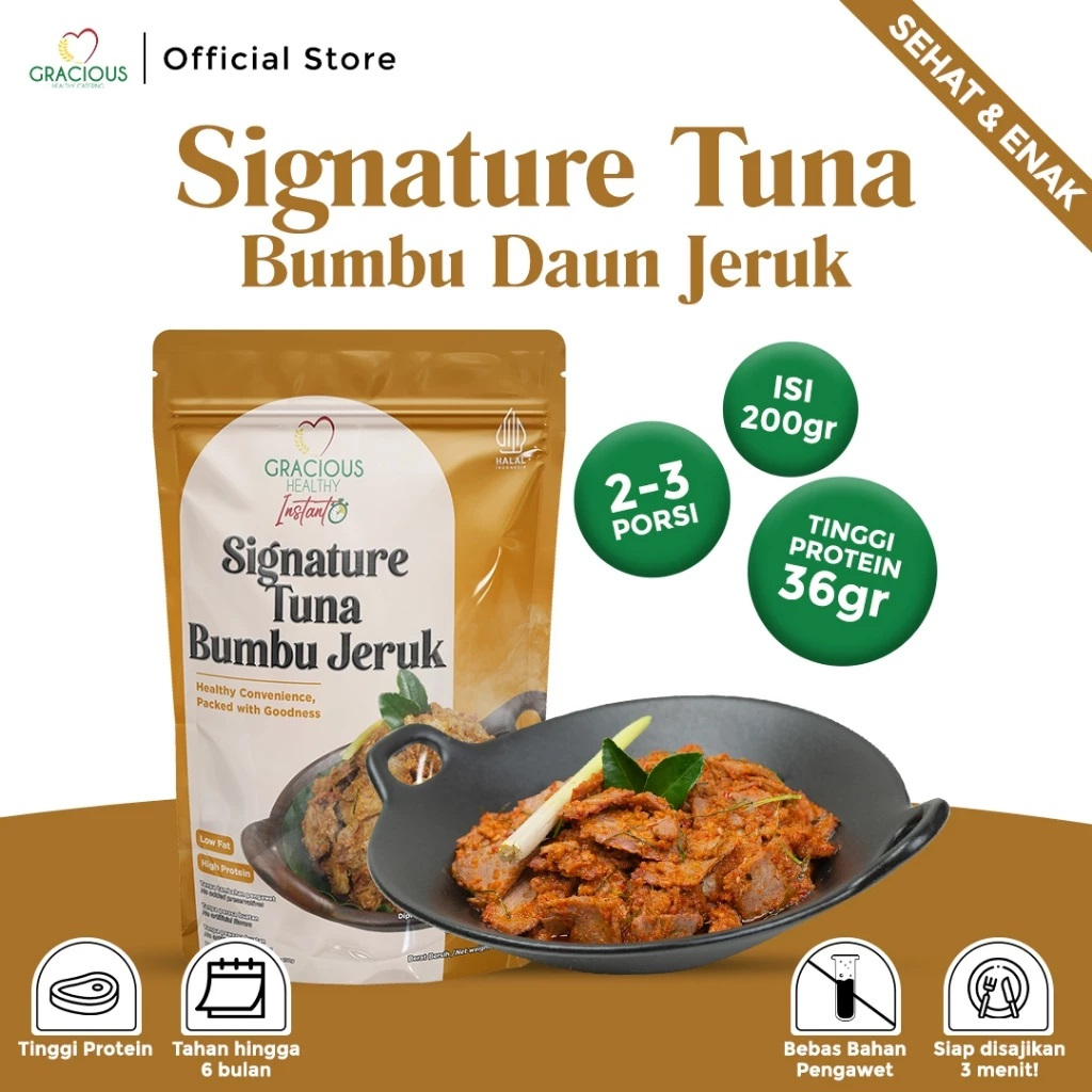 

TUNA BUMBU DAUN JERUK - (Makanan Instant Sehat Siap Saji)