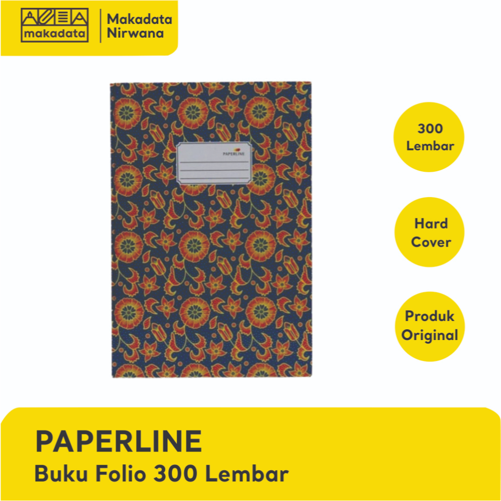 

PAPERLINE HARD COVER/ BUKU FOLIO ISI 300 LEMBAR (1 PCS)