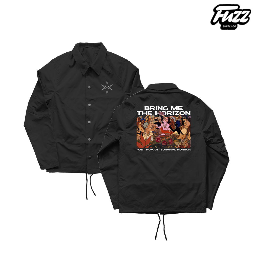 WINDBREAKER COACH JACKET BAND BRING ME THE HORIZON | JAKET PRIA WANITA BMTH BAHAN PARASUT WATERPROOF