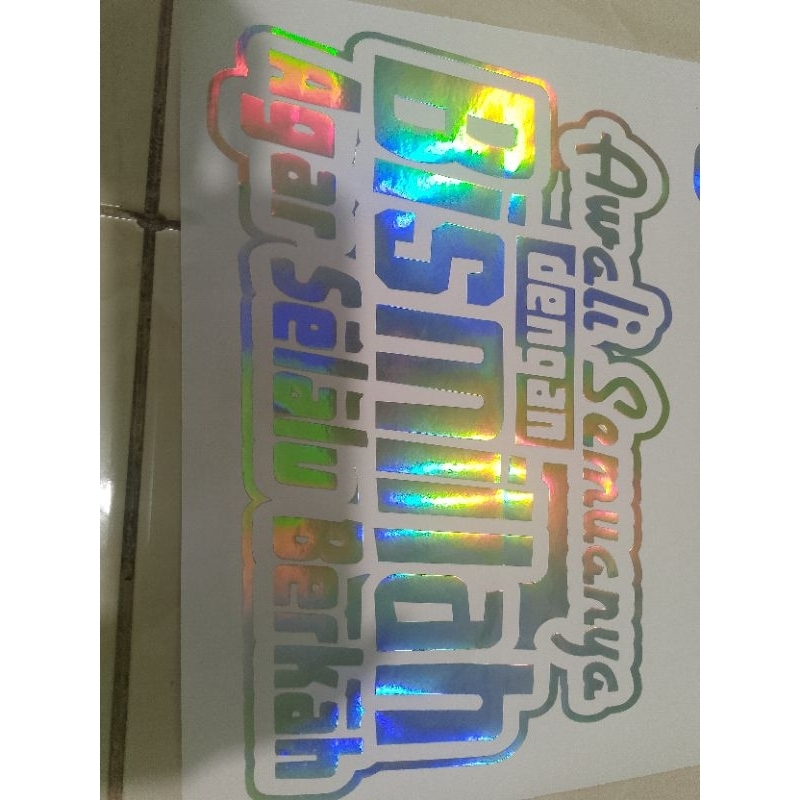 Stiker Kaca Mobil / Truk Kata Kata Keren, Lucu, Kocak, Bijak Dll - Stiker Mobil/ Truk / Motor/ Pick 