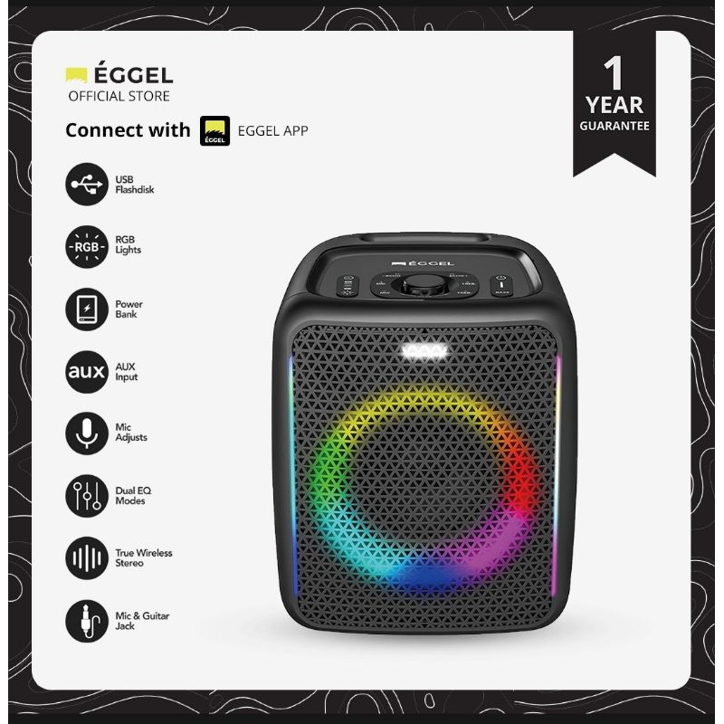 EGGEL Fortis-2 PartyBox Bluetooth Speaker