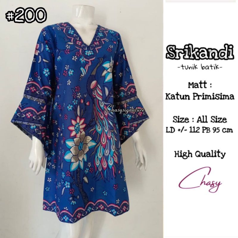 Tunik batik srikandi 200 ori batik solo