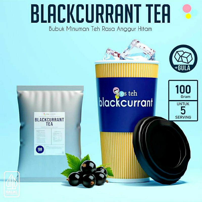 

Minuman bubuk teh blackcurrant 100gr