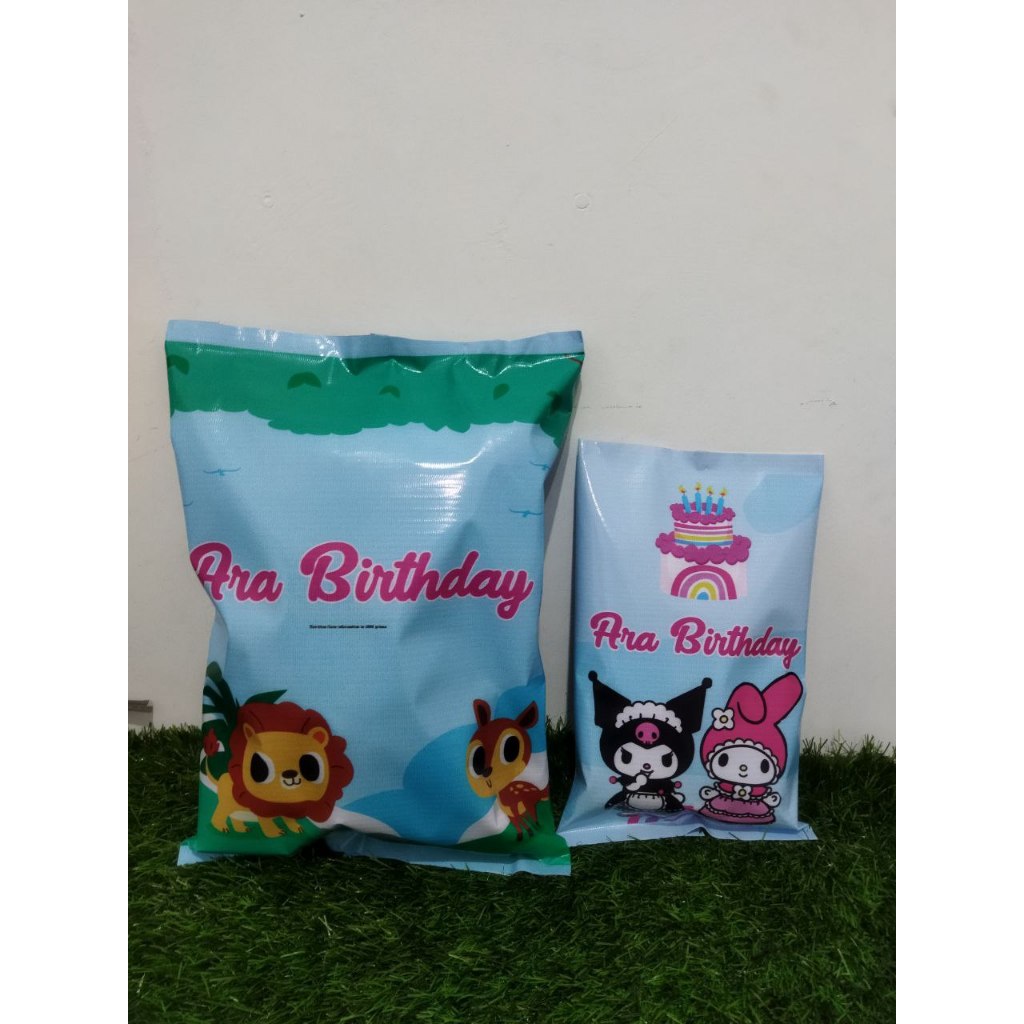 

Pouch Snack Ulang Tahun Anak / Kantong Bingkisan Souvenir Ulang Tahun Anak / Kantong Souvenir / Bingkisan Birthday Anak