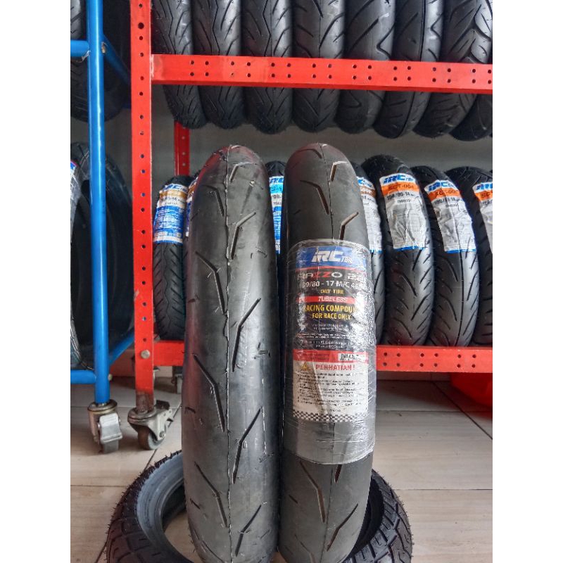 PROMO Cuci Gudang Ban Softcompount Merk IRC Razzo 211 Ukuran 90 80 17 Tubeless