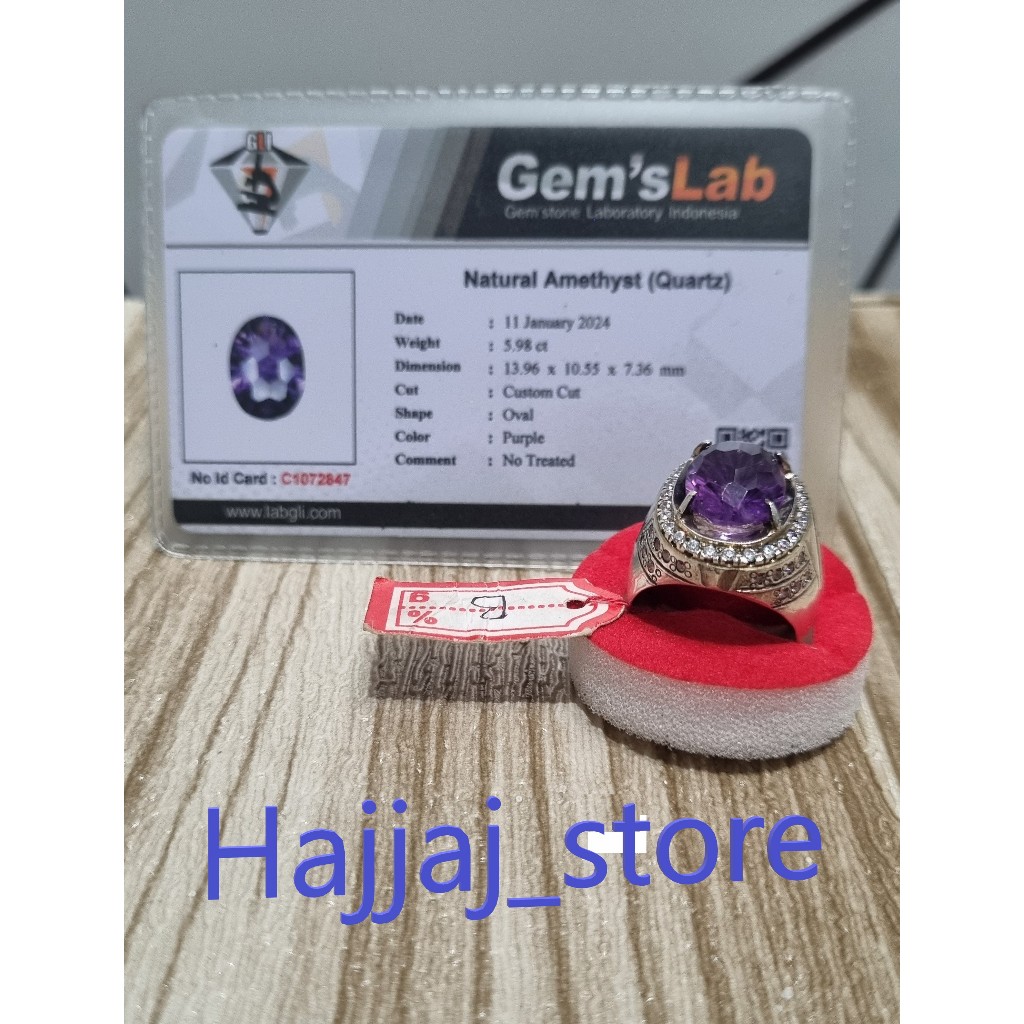 Natural Amethyst Quartz plus Memo