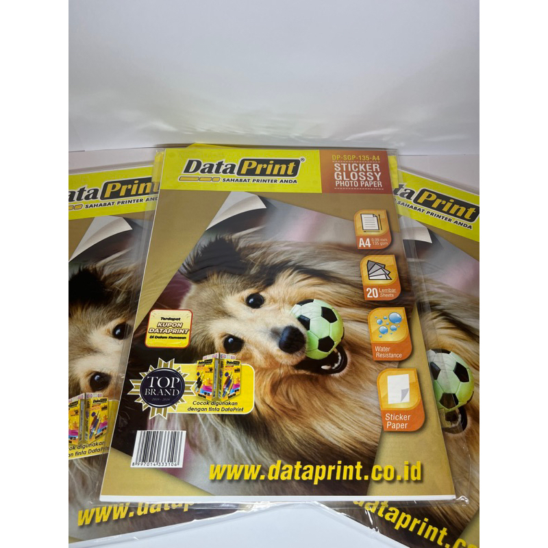 

Kertas Sticker A4 Data Print Sticker Glossy photo paper A4 135 gsm 20 sheets