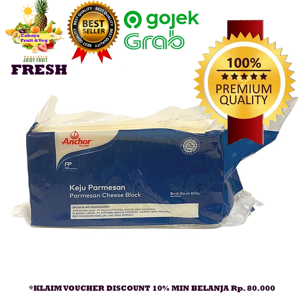 

Anchor Parmesan Block 800 Gr Kemasan Asli - Promo Cuci Gudang