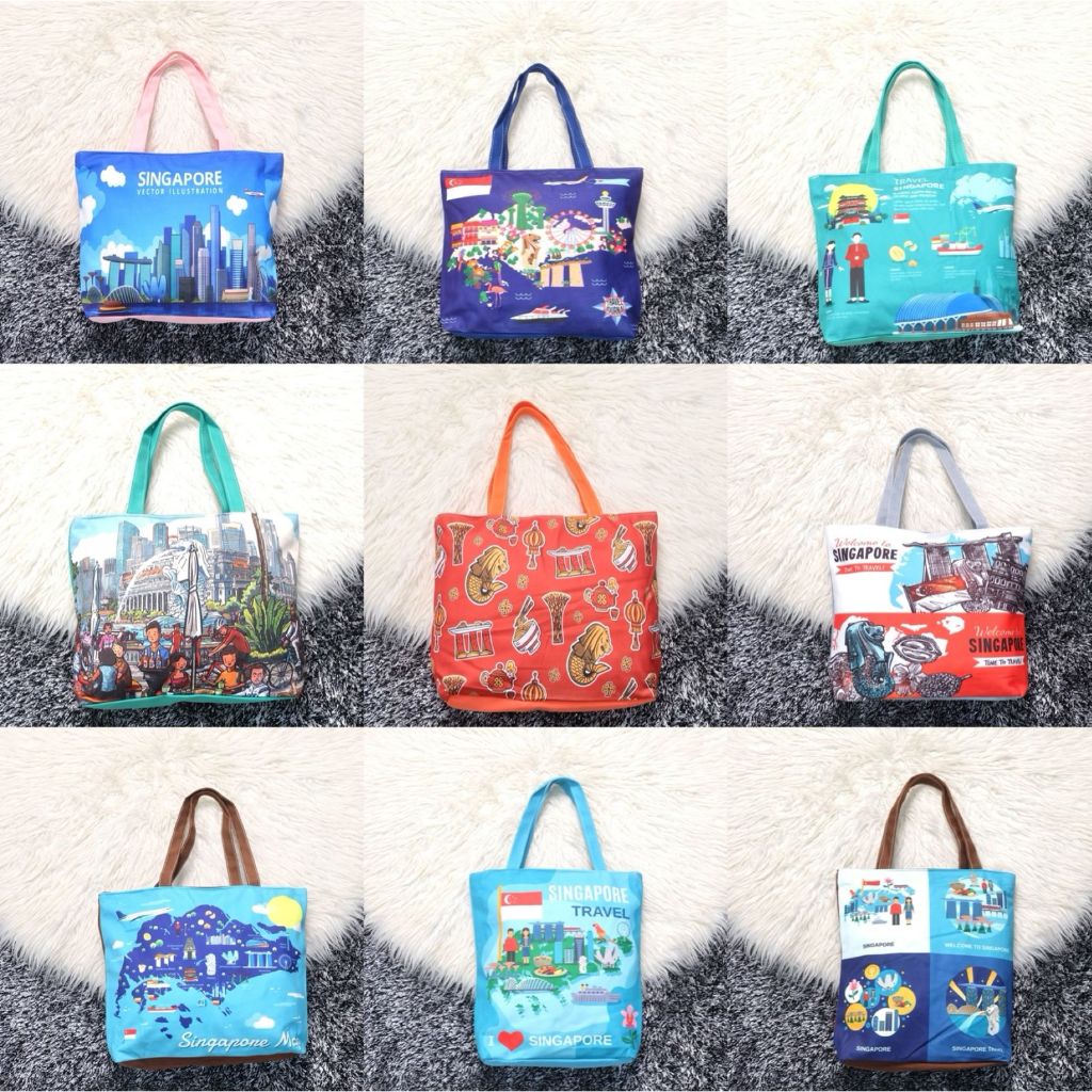 TAS OLEH OLEH TOTE SINGAPORE