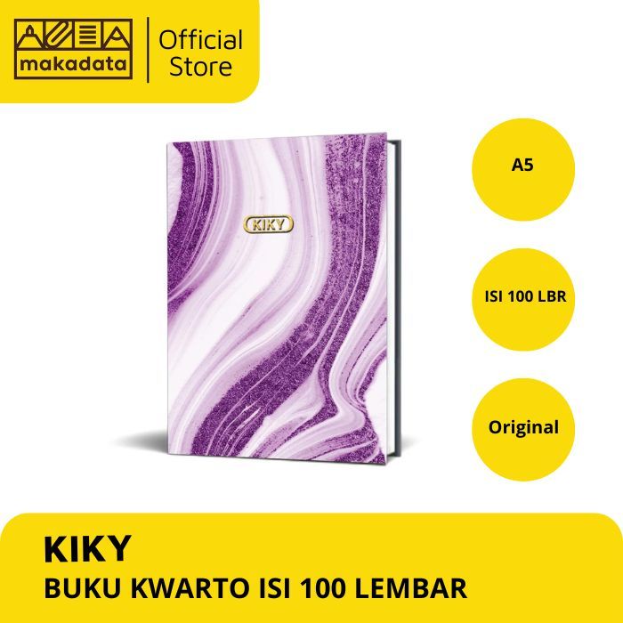 

BUKU TULIS KWARTO KUARTO QUARTO HARDCOVER ISI 100 LEMBAR KIKY