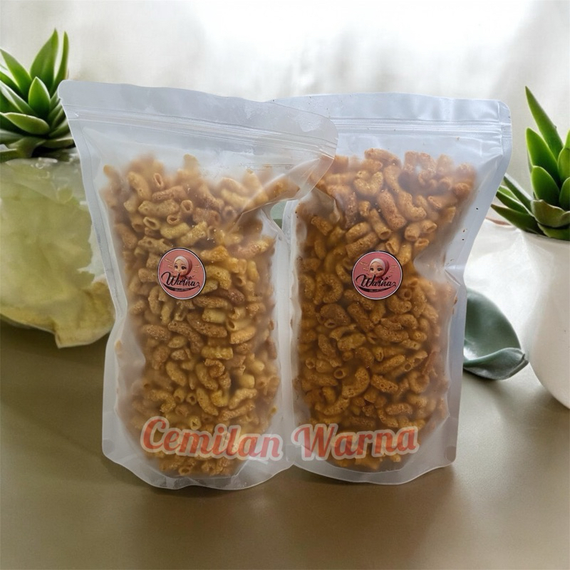 

Warna Makaroni 250gr - Makaroni Renyah Makanan Ringan