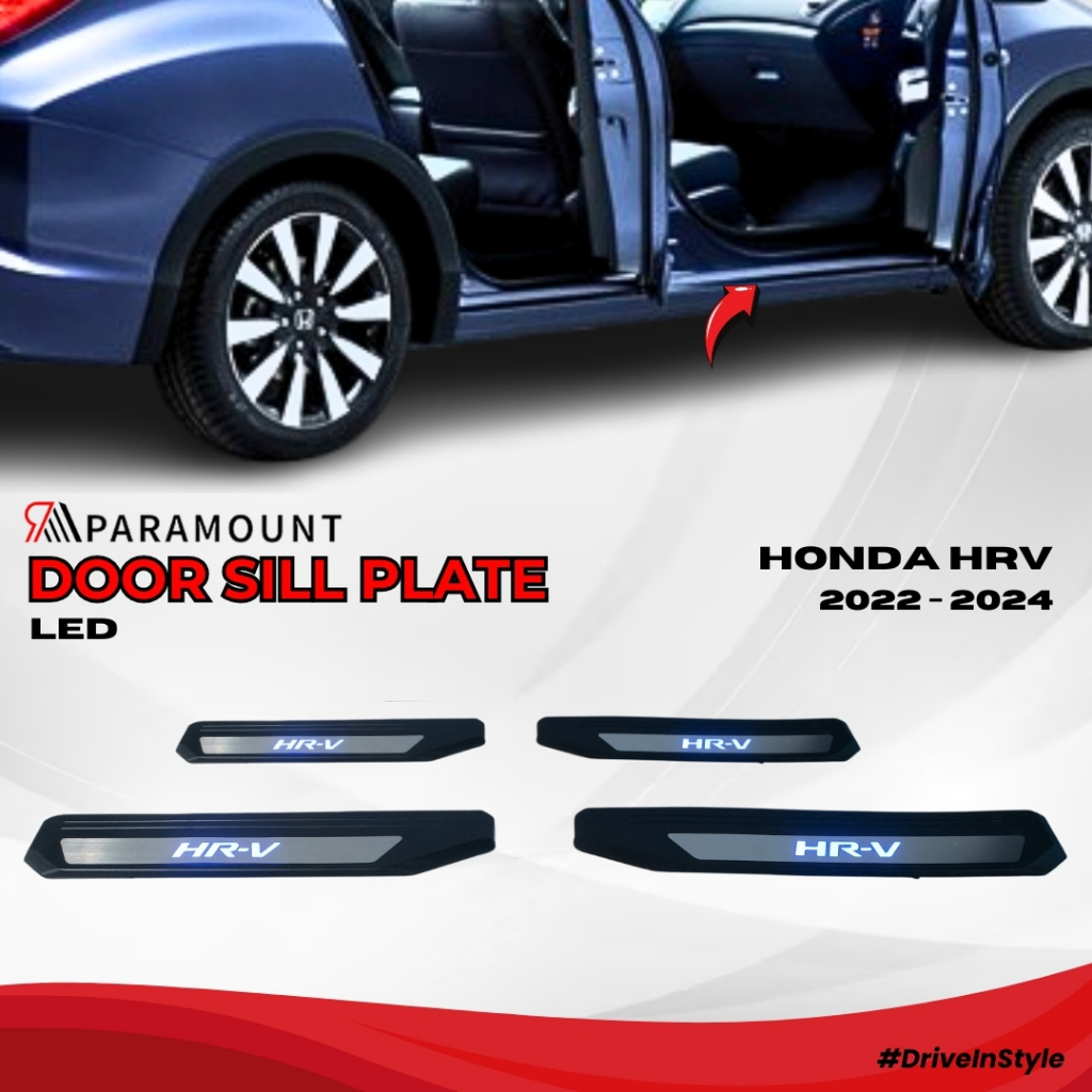 Door Sill Plate LED Honda HRV 2022 - 2024 / Injakan Kaki Pintu Mobil - Paramount AUTO
