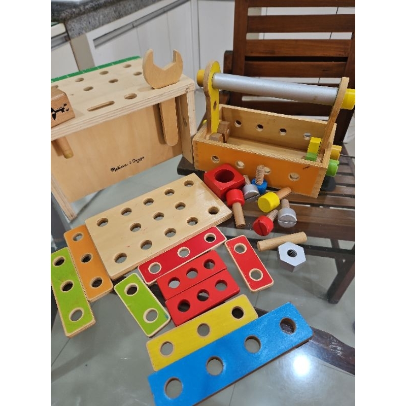 mainan anak pertukangan campur melissa n dough