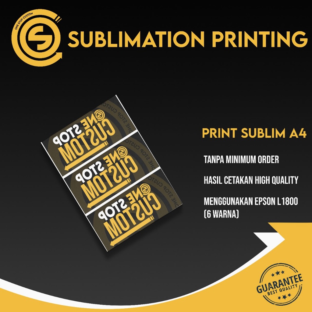 

Jasa Print Sublim ukuran A4