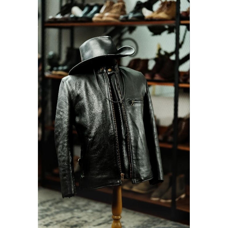 Jaket Model Caferacer Vintage Kulit Made in USA