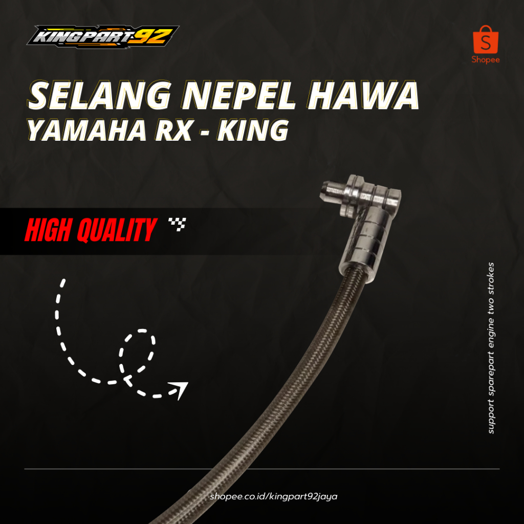 Selang Nepel Hawa Mesin Yamaha Rxking Rx King Rxk Rxs Custom CNC Premium