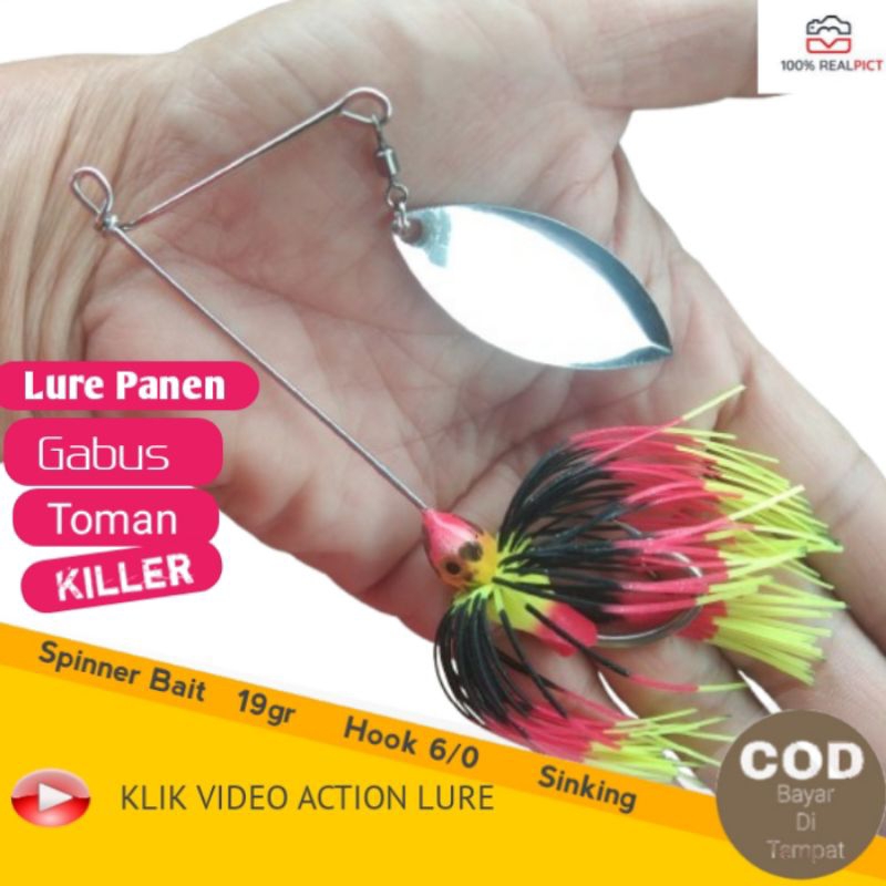 Spinner Bait Lure Umpan Casting Toman 20 Gram Kuat Tangguh Anti Mocel Paling Ampuh