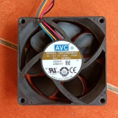 Kipas high speed merk AVC 8x8 Dc 12V / 1.60A