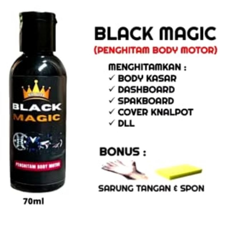 Black magic (penghitam body motor)