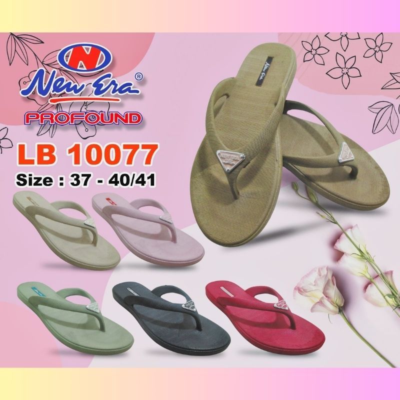 SANDAL Jepit Wanita NEW ERA LB 10077 Sendal Casual Cewek Ringan dan Nyaman Original 37 - 40/41
