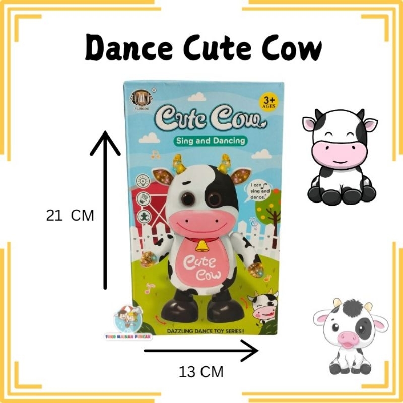 Cute Cow Dance Mainan Robot Dancing Sapi Joget