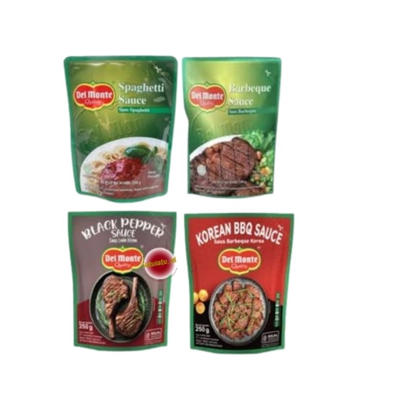 

Delmonte barbeque - Delmonte Spaghetti - Delmonte Black Pepper saus pouch 250gram
