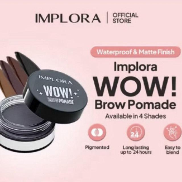 IMPLORA WOW BROW POMADE ALIS BPOM || IMPLORA POMADE ALIS