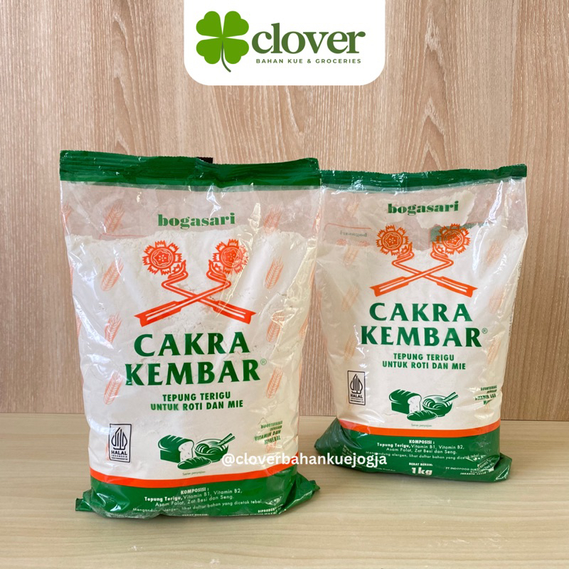 

Tepung Terigu Cakra Kembar 1 Kg Bogasari Protein Tinggi