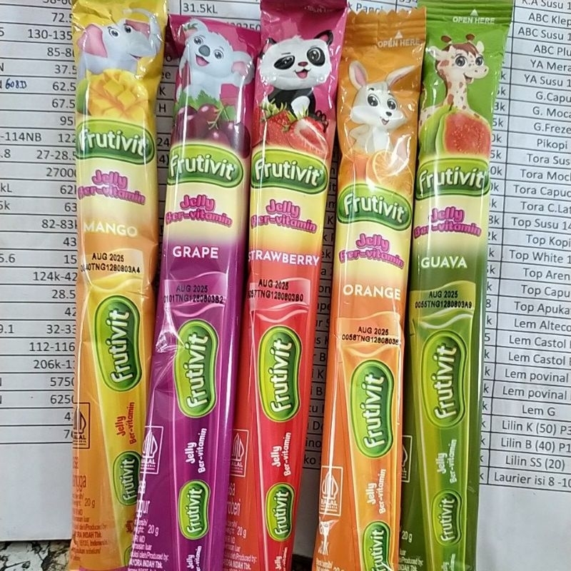 

FRUTIVIT JELLY VITAMIN C ECERAN,PER PCS