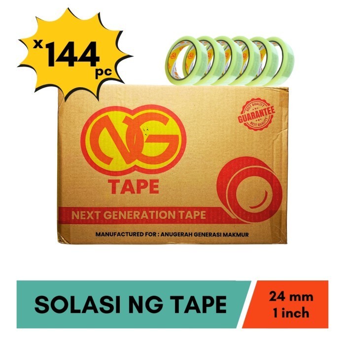 

Solasi Selotip Solatip 1 Inch 24 mm Grosir 1 Dus isi 144 pcs